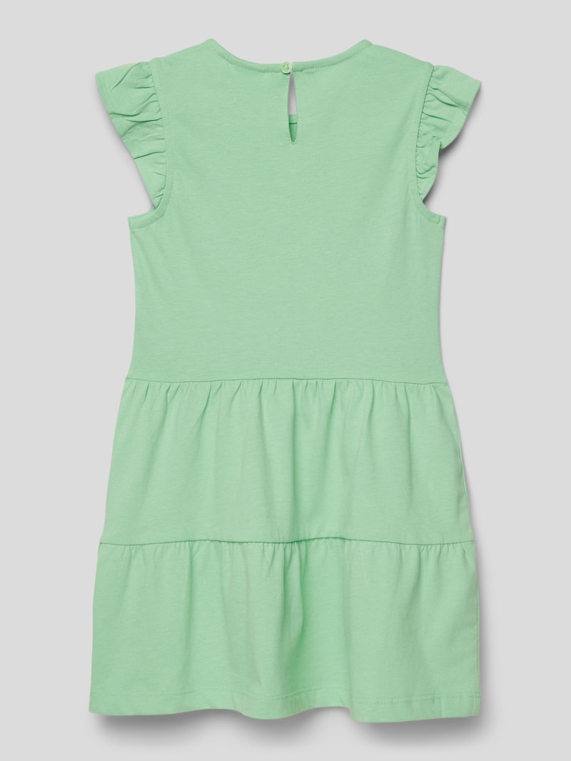 Kleid mit Motiv-Print in mint