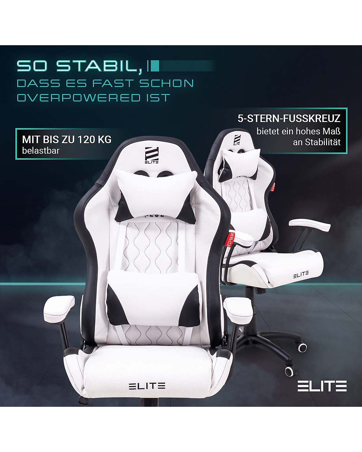 Gaming Stuhl PULSE - Ergonomischer Kinder Luxus Gaming Stuhl - 4D Armlehnen - Bürostuhl