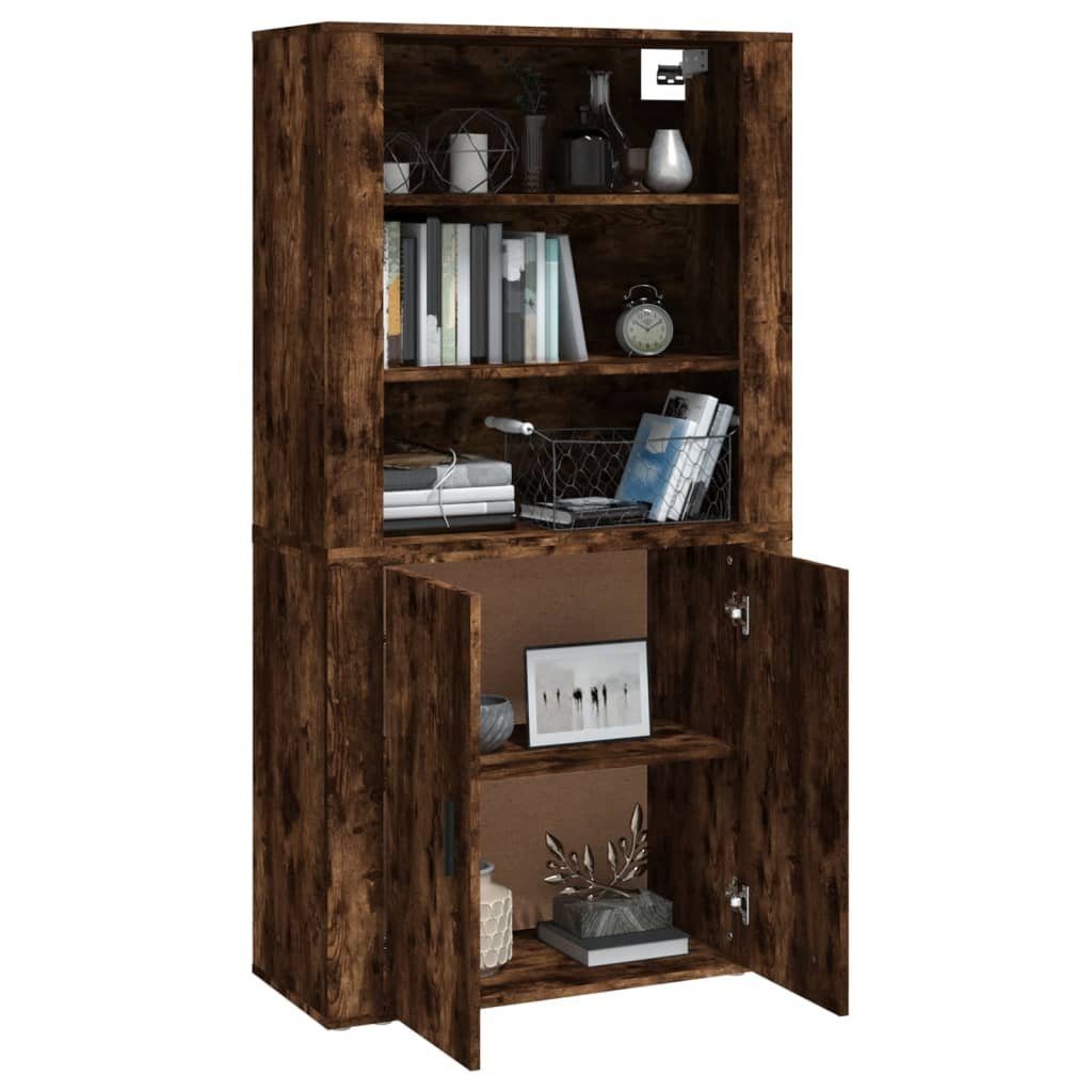 vidaXL Sideboard Highboard Räuchereiche Holzwerkstoff (1 St)