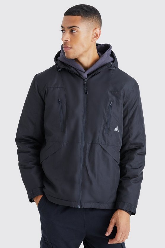 Lockere gepolsterte wasserfeste Jacke