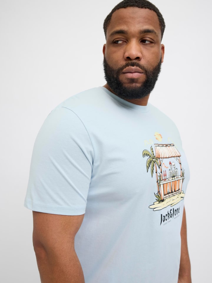 JACK & JONES PLUS T-shirt in Skyway günstig kaufen