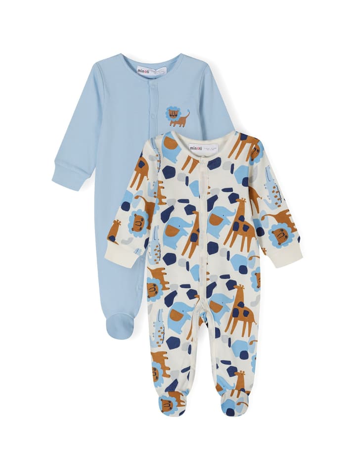 Minoti 2er. Set: Strampler 24babypack17 in hellblau günstig kaufen
