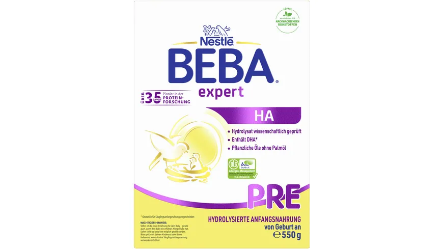 Nestlé Beba Expert HA Pre Anfangsnahrung 550 g