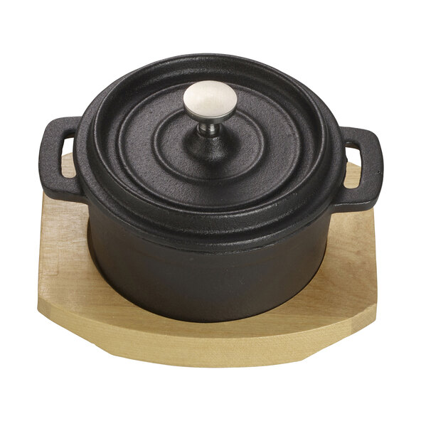 Mini-Kochtopf aus Gusseisen, 4er Set