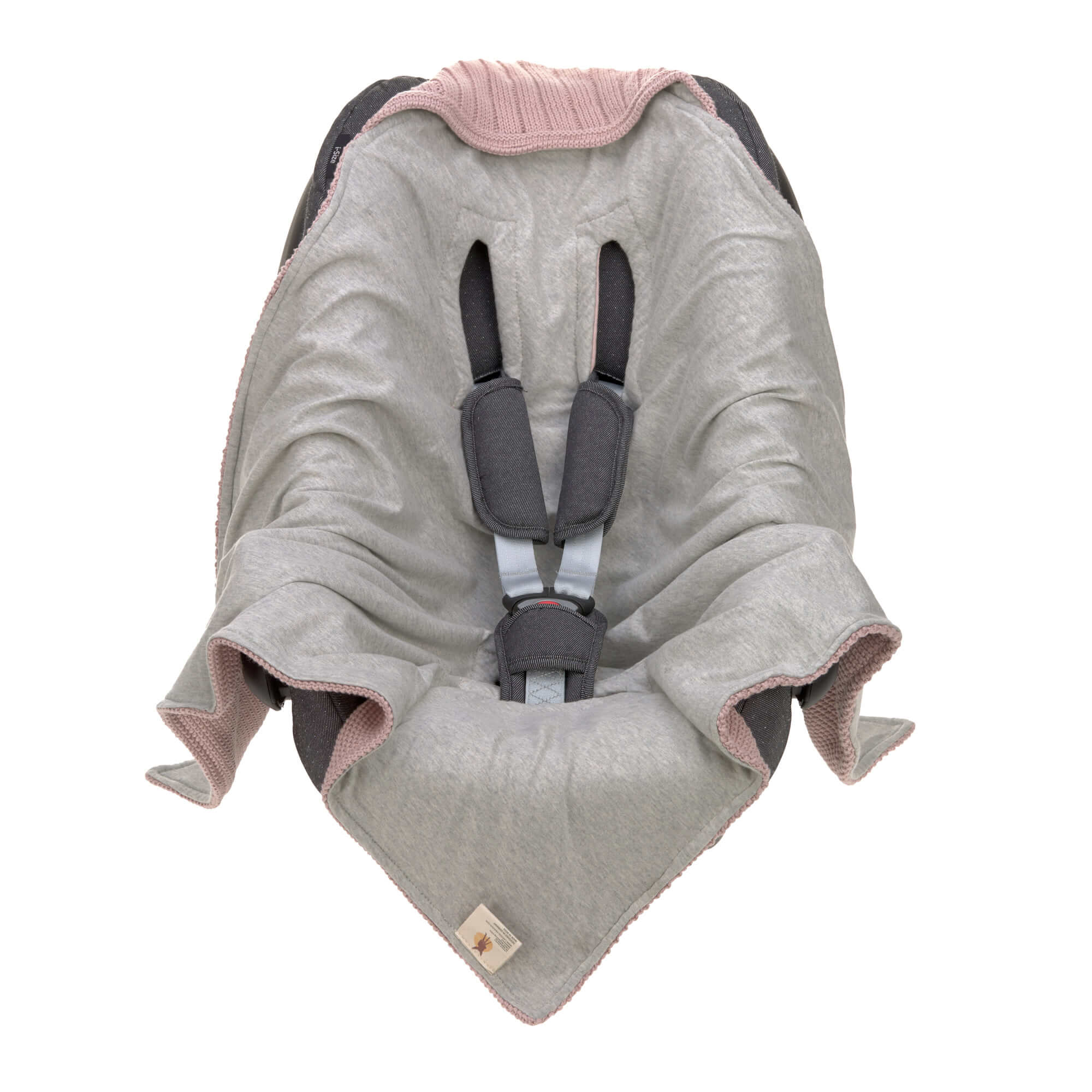 Einschlagdecke Baby - Bio Baumwolle, Dusky Pink
