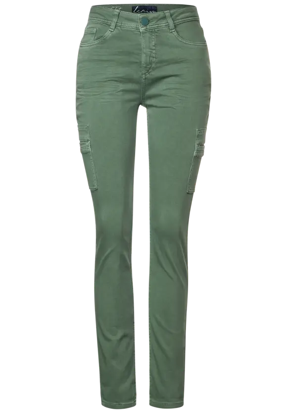 Street One Grüne Cargo Casual Fit Jeans
