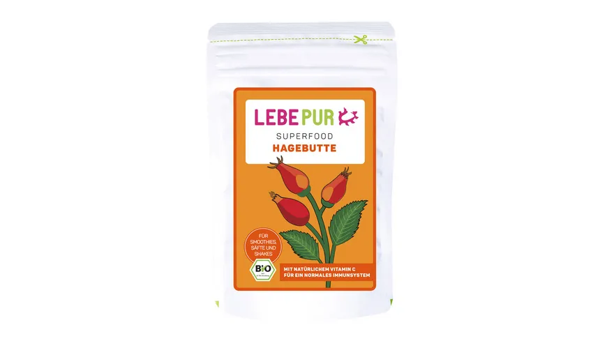 LEBEPUR Superfood Pulver Hagebutte Bio 160 g