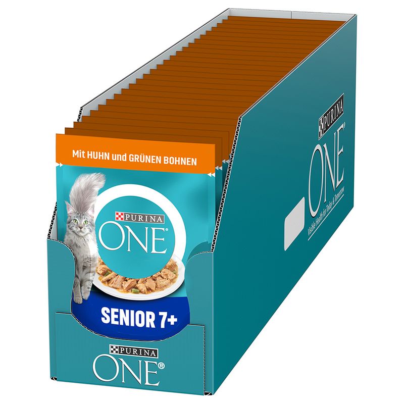 PURINA ONE Senior 7+ mit Huhn & grünen Bohnen