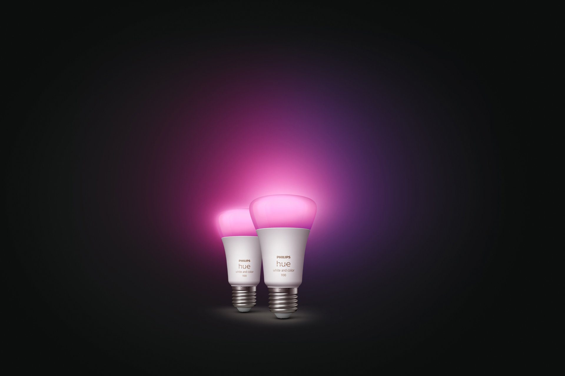 Philips Hue LED-Leuchtmittel White & Col. Amb. E27 Doppelpack 2x800lm 75W, E27, 1 St., Farbwechsler, Warmweiß