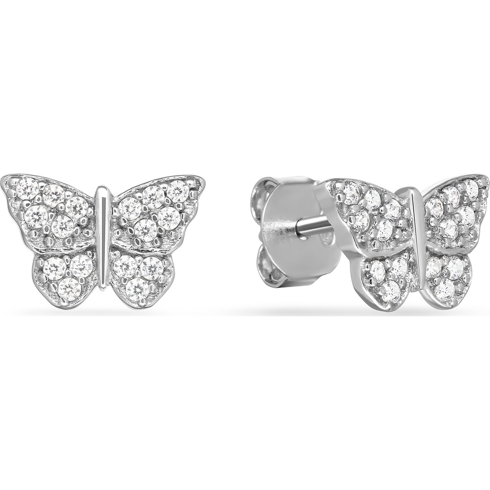 FAVS Boucles d'oreilles à fermoir à poussette 925 Argent Boucles d'oreilles