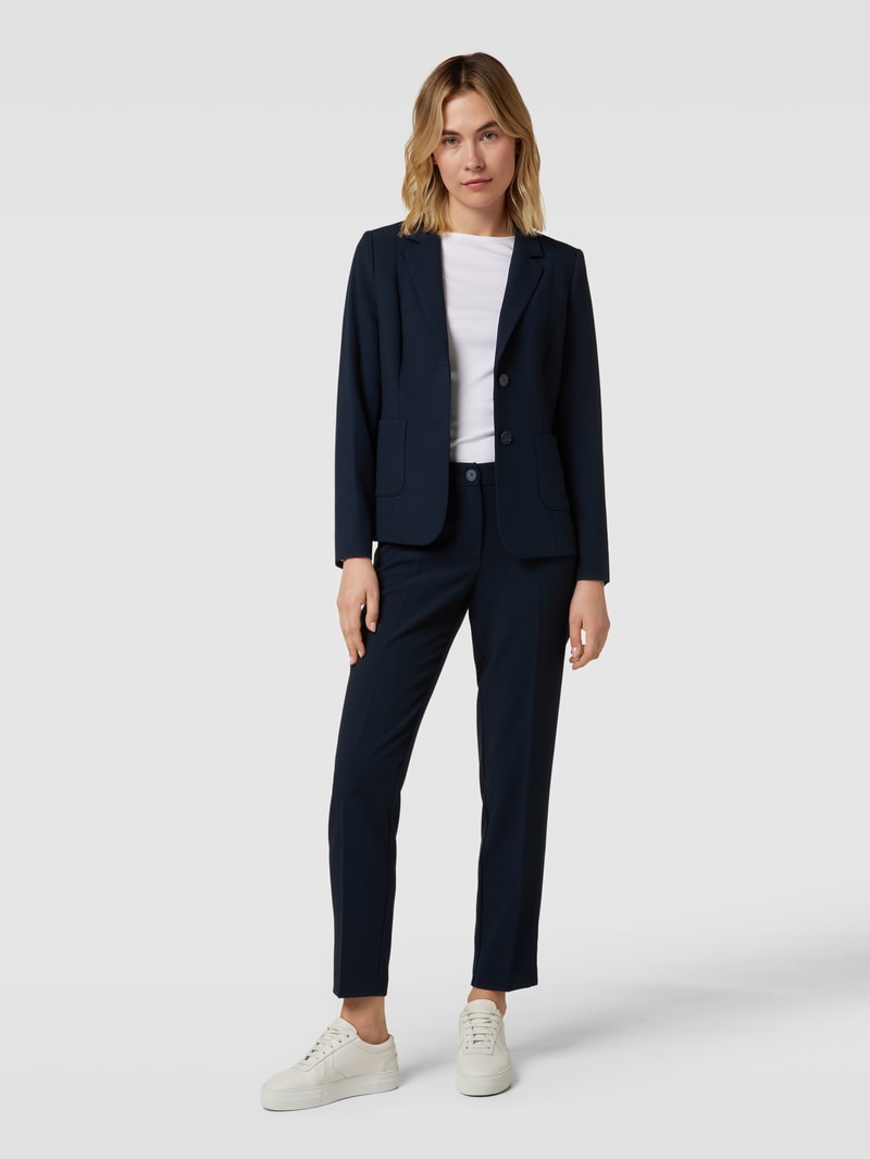 Blazer mit Reverskragen in marineblau