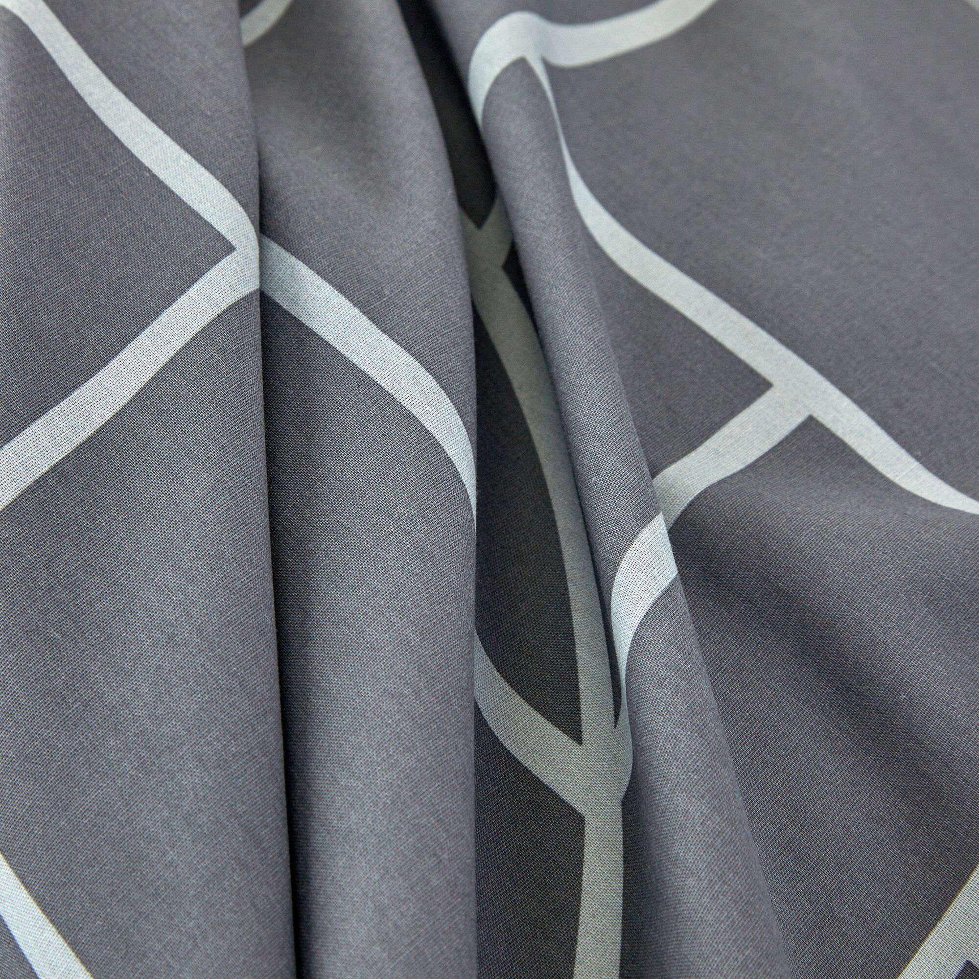 Linge de lit Geoffroy en coton à motifs graphiques
