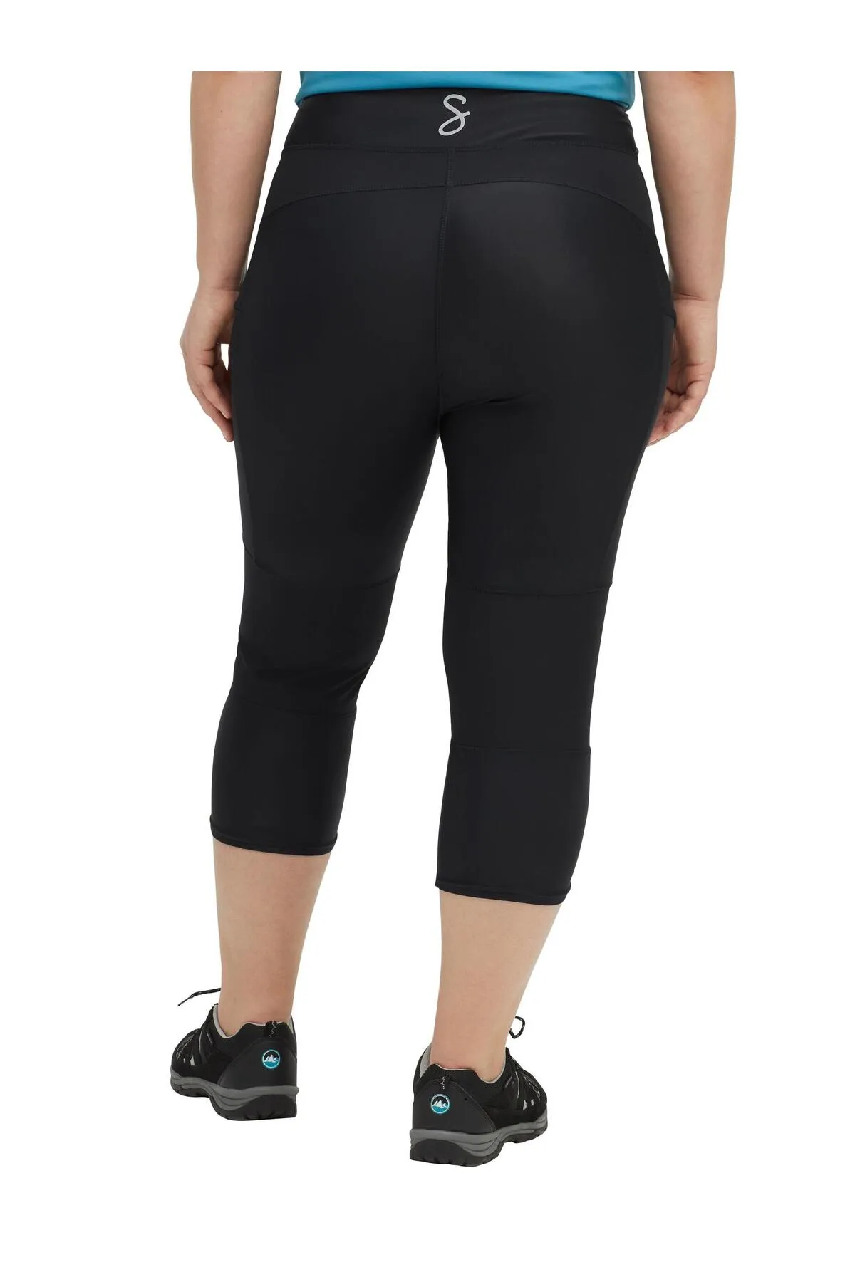 Sheego  Sport-Leggings - Schwarz - Mittlerer Bund