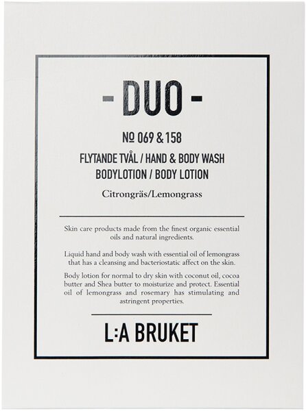 L:A Bruket No. 209 Liquid Soap / Body Lotion Lemongrass Bodylotion