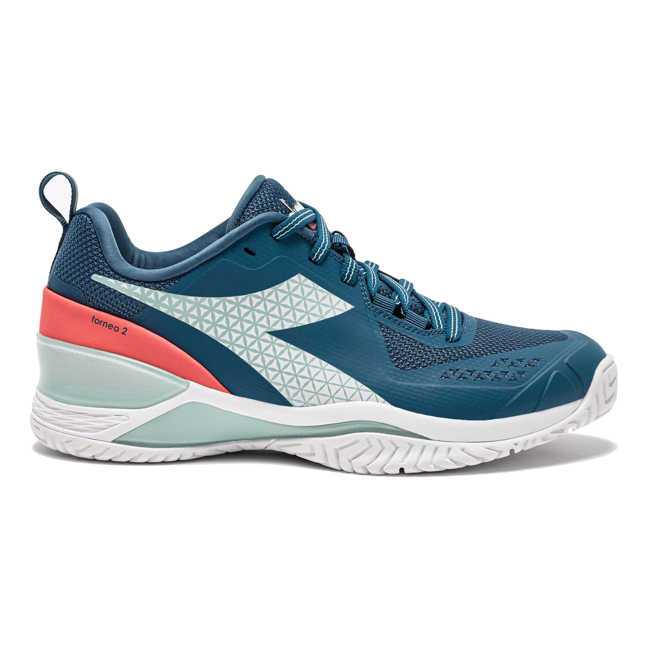 Blushield Torneo 2 Allcourtschuh Damen - Petrol, Mint