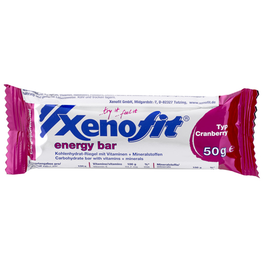 XENOFIT energy bar Cranberry  50 g
