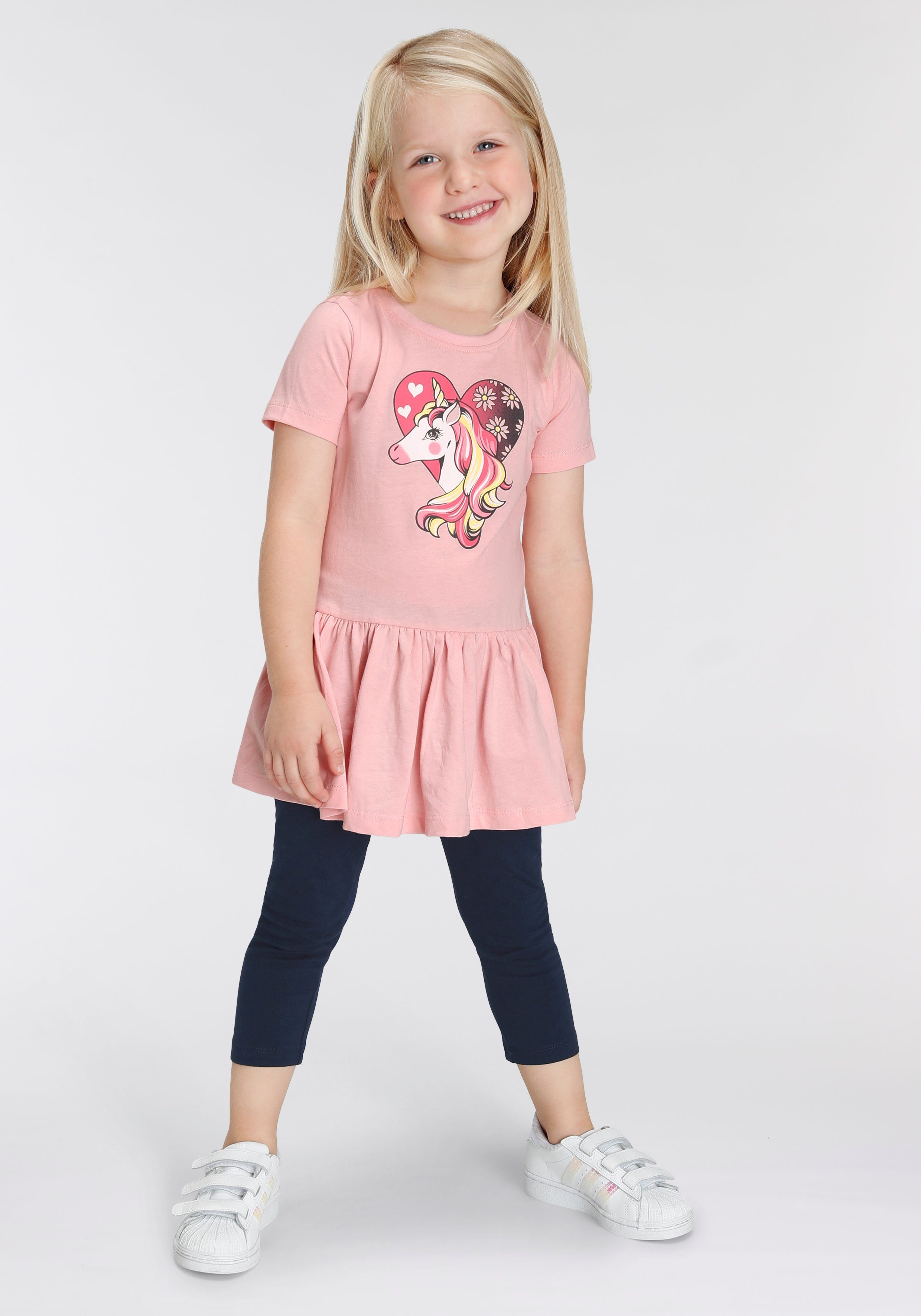 KIDSWORLD Longshirt & Leggings Einhorn (Set, 2-tlg) süßes Outfit