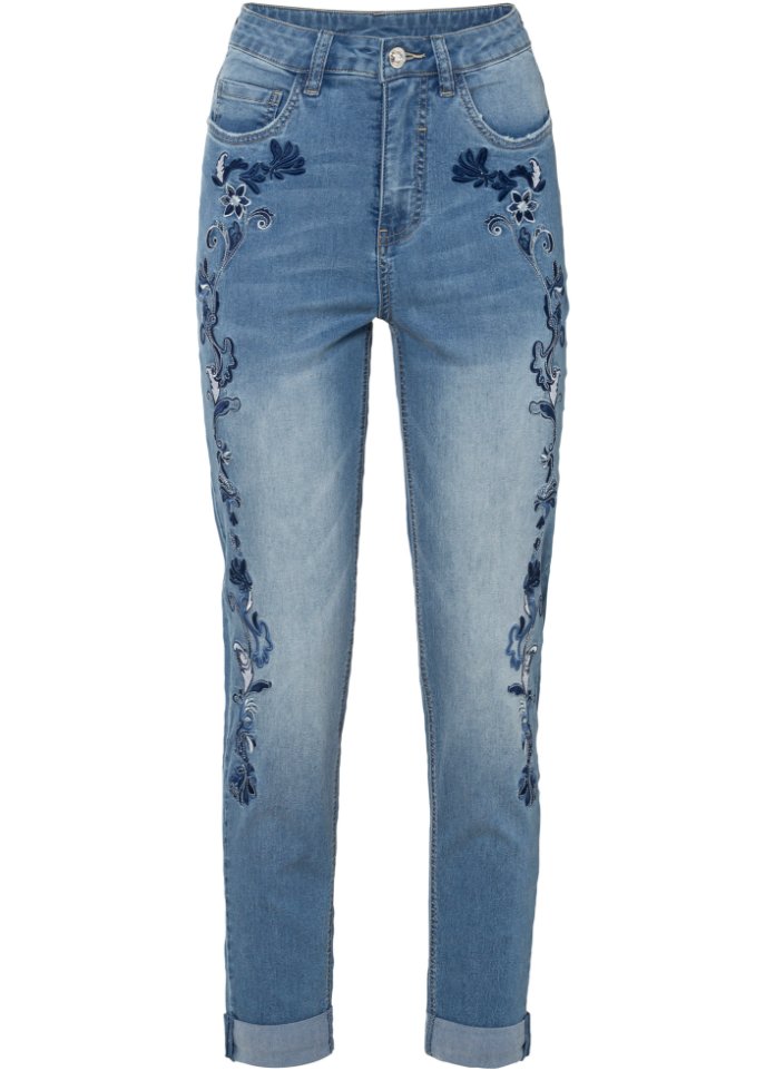 Jeans mit Stickerei