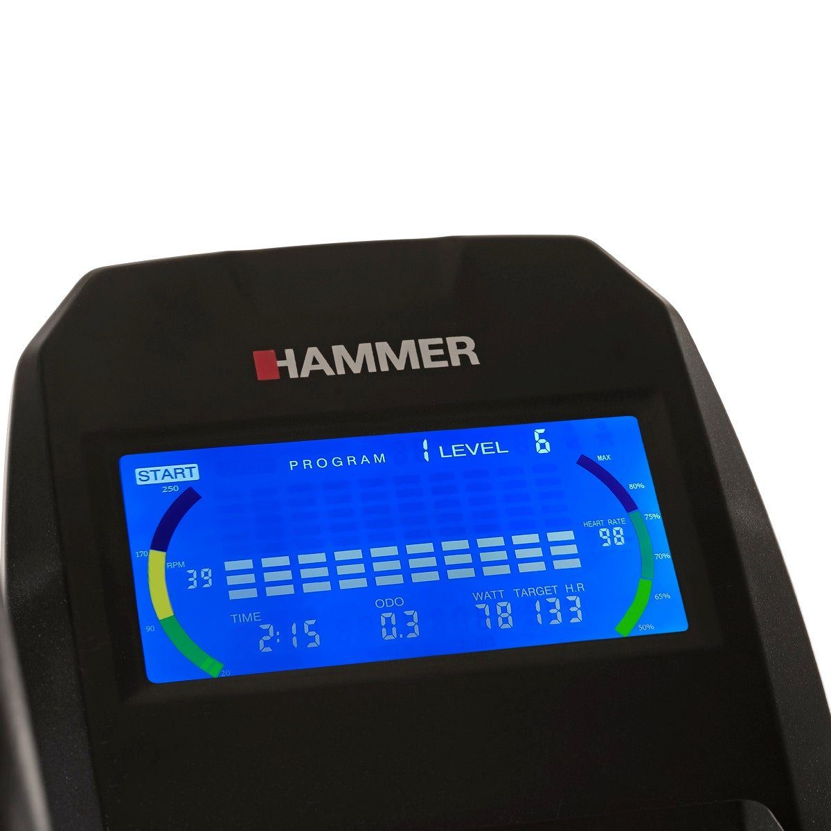 Hammer Crosstrainer Crossfly BT, inkl. 24 Programme, Zwift & Kinomap