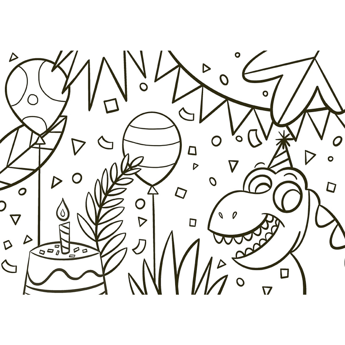Feiere deine eigene Dino-Party, 66-tlg.