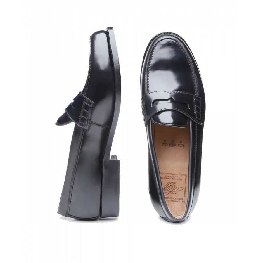 Heinrich Dinkelacker - Loafer WIEN PLAIN C Cordovan - schwarz