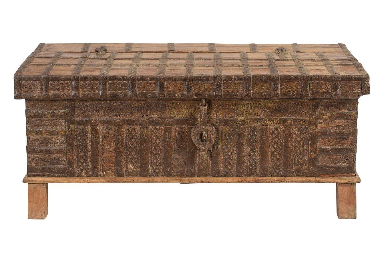 daslagerhaus living Bauernschrank Holztruhe Vintage natur
