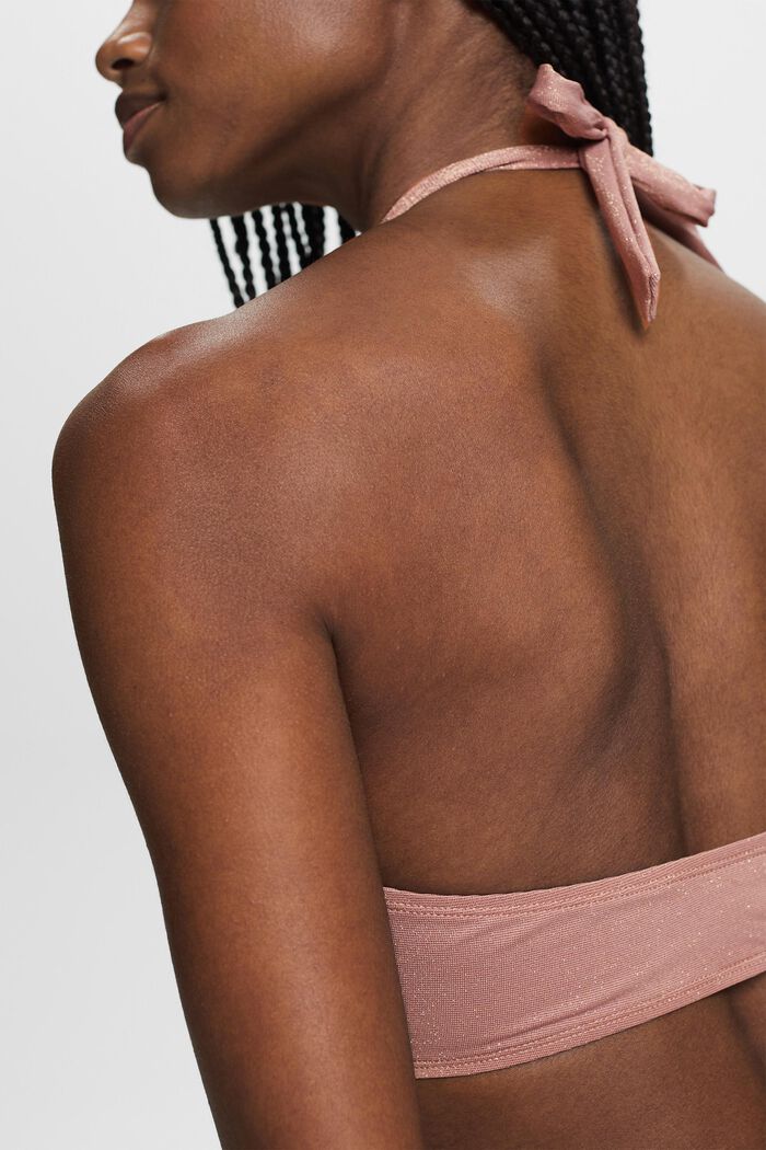 Recycelt: glitzerndes Bandeau-Bikinitop