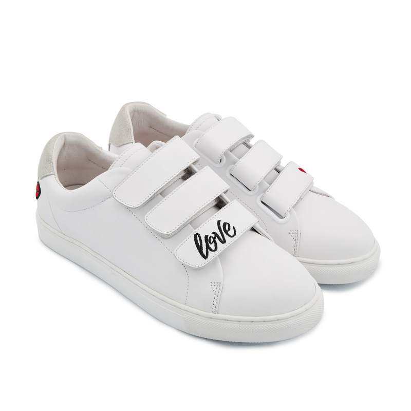 Baskets en cuir Edith love