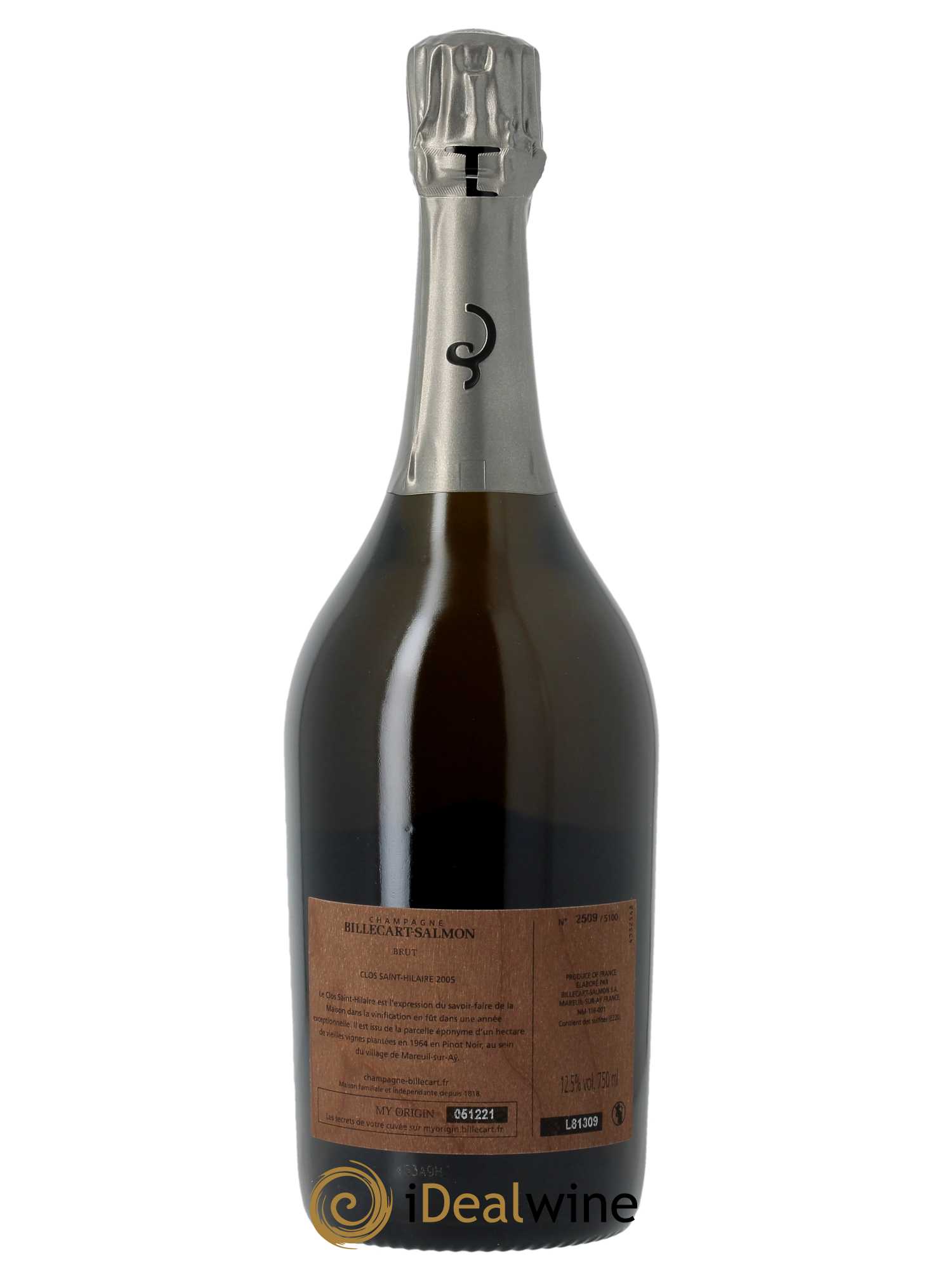 Le Clos Saint-Hilaire Billecart-Salmon  2005 - Lot de 1 Bouteille