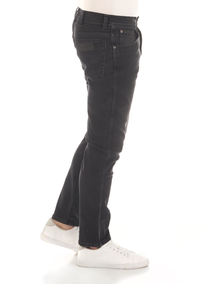 Wrangler Jeans Texas Slim Stretch slim in Schwarz günstig kaufen