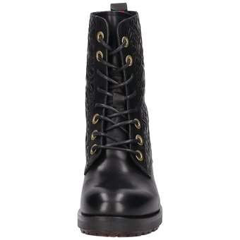 Tommy Hilfiger TH Monogram Biker Boot in schwarz