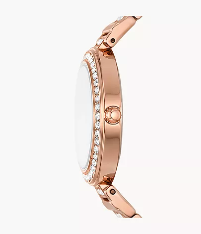 Fossil Outlet Uhr Karli 3-Zeiger-Werk roségoldfarben