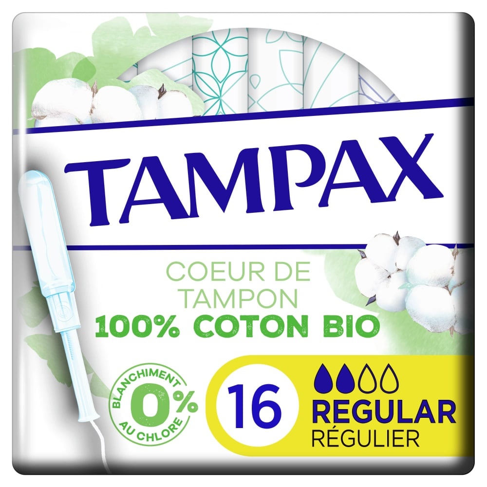 tampax Tampax Cotton Protection Régulier 16 Tampons Tampons