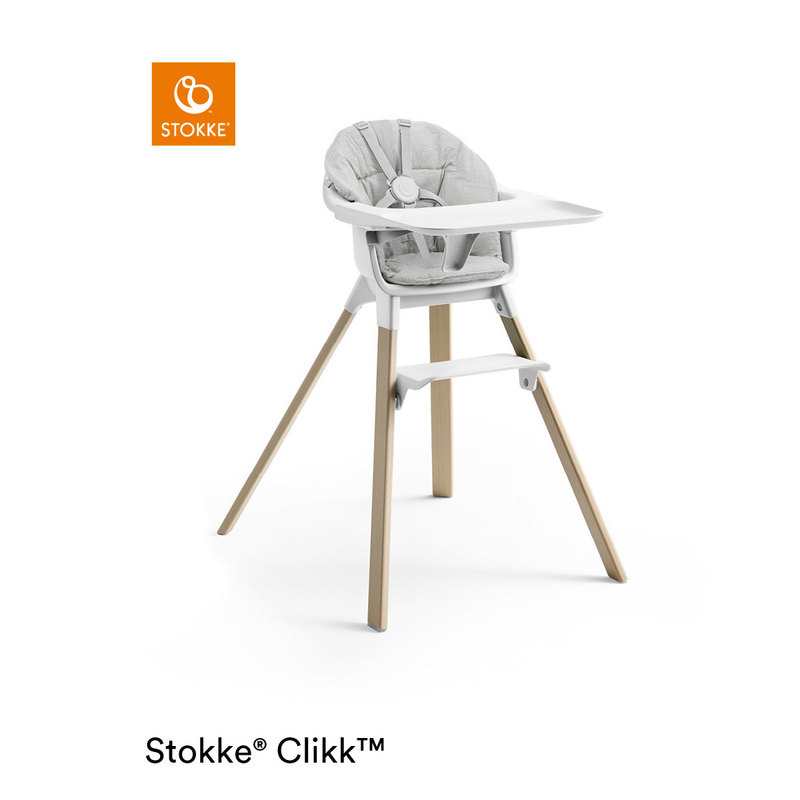 Coussin Nordic gris OCS pour chaise haute Clikk Stokke