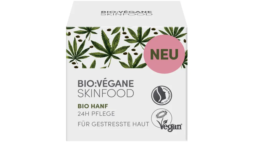 BIO:VÉGANE SKINFOOD Bio Hanf 24h Pflege 50 ml