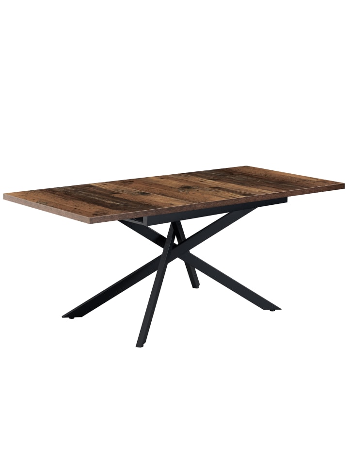 B&D Home Ausziehstisch LARS in Texas-Eiche - (B)120-160 x (H)76 x (T)80 cm günstig kaufen onesize