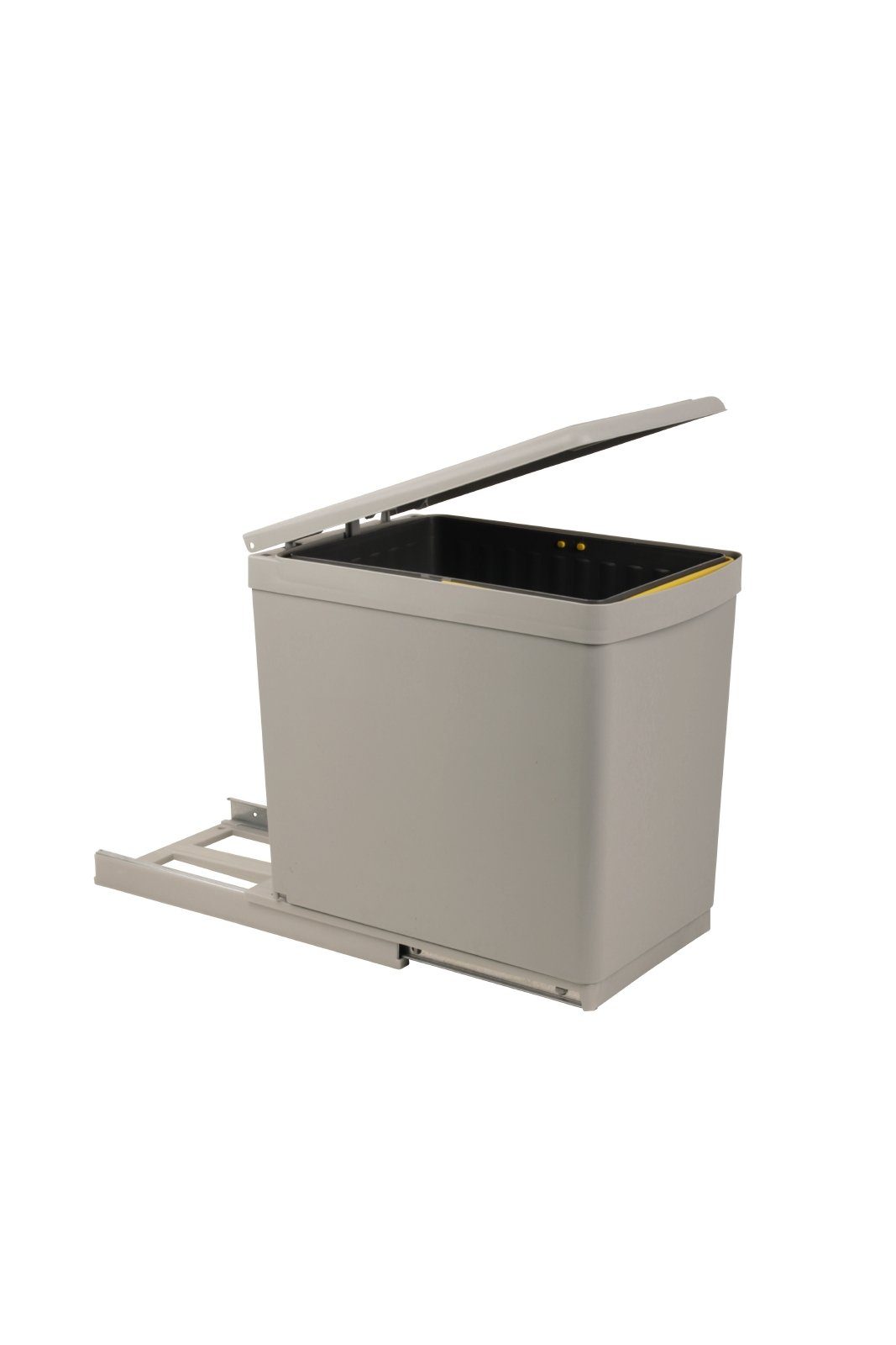 SANITOP WINGENROTH Einbaumülleimer, 1 Fach 16 Liter, ausziehbar, Henkel-Eimer, Schienengestell, 280136