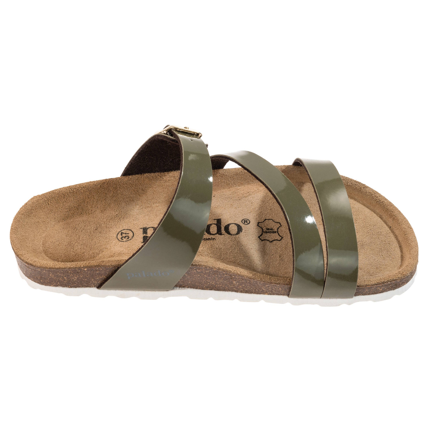 Palado Ikaria Lack, Pantoletten, Damen, Khaki