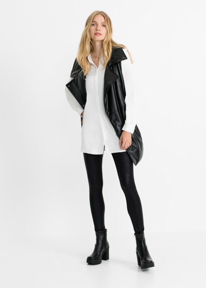 Lederimitat-Leggings