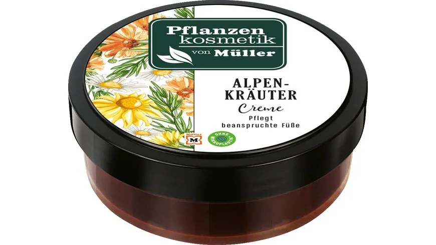 Pflanzenkosmetik von Müller Alpenkräuter Fußcreme 100 ml