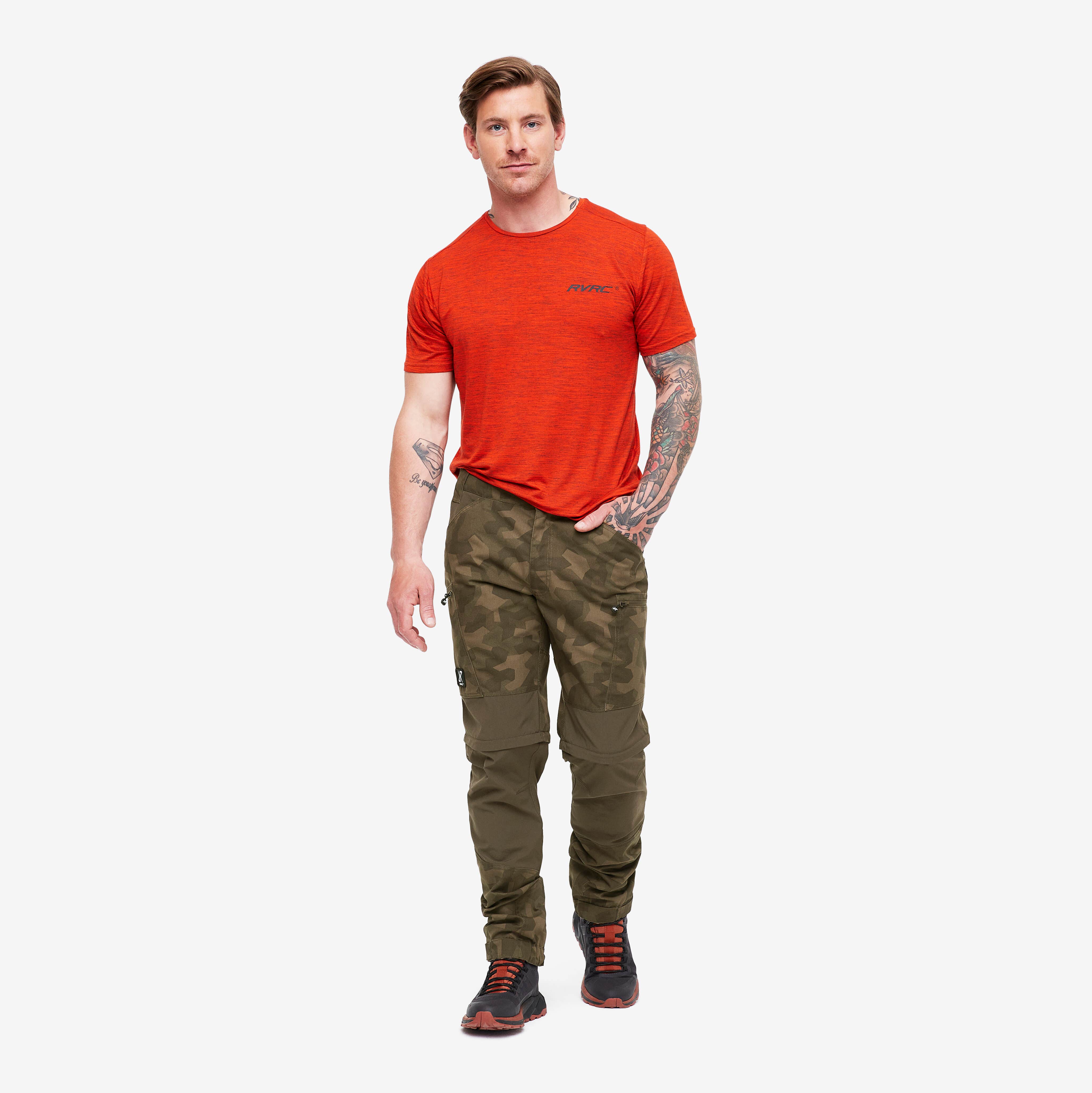 Nordwand Pro Zip-off Pants Homme Earth Camo