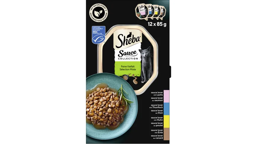 SHEBA® Sauce Lover Feine Vielfalt Schale 1020 g