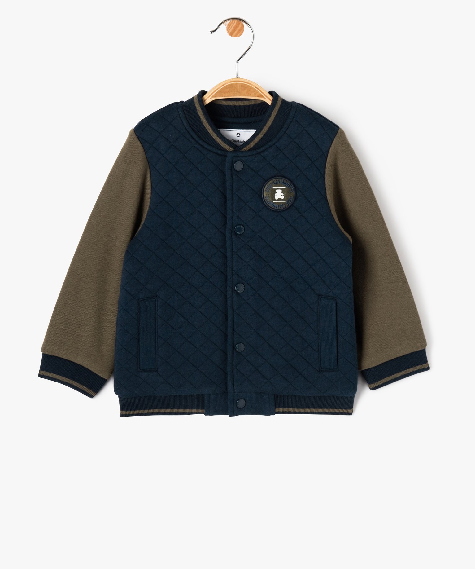 Sweat bicolore bébé Garçon - LuluCastagnette marine | GEMO