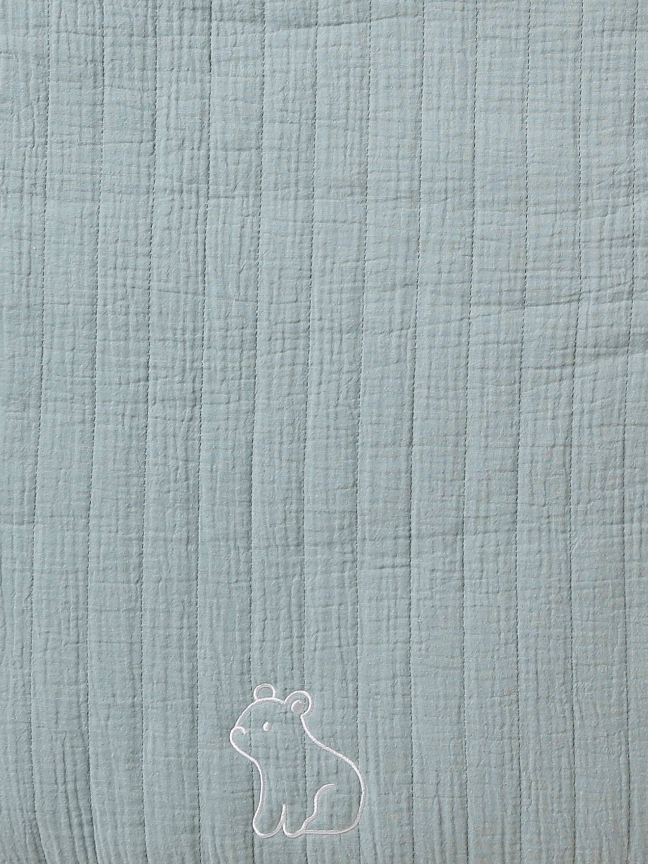 Vertbaudet Baby Sommer-Ausfahrsack Oeko-Tex - graublau waldfreunde