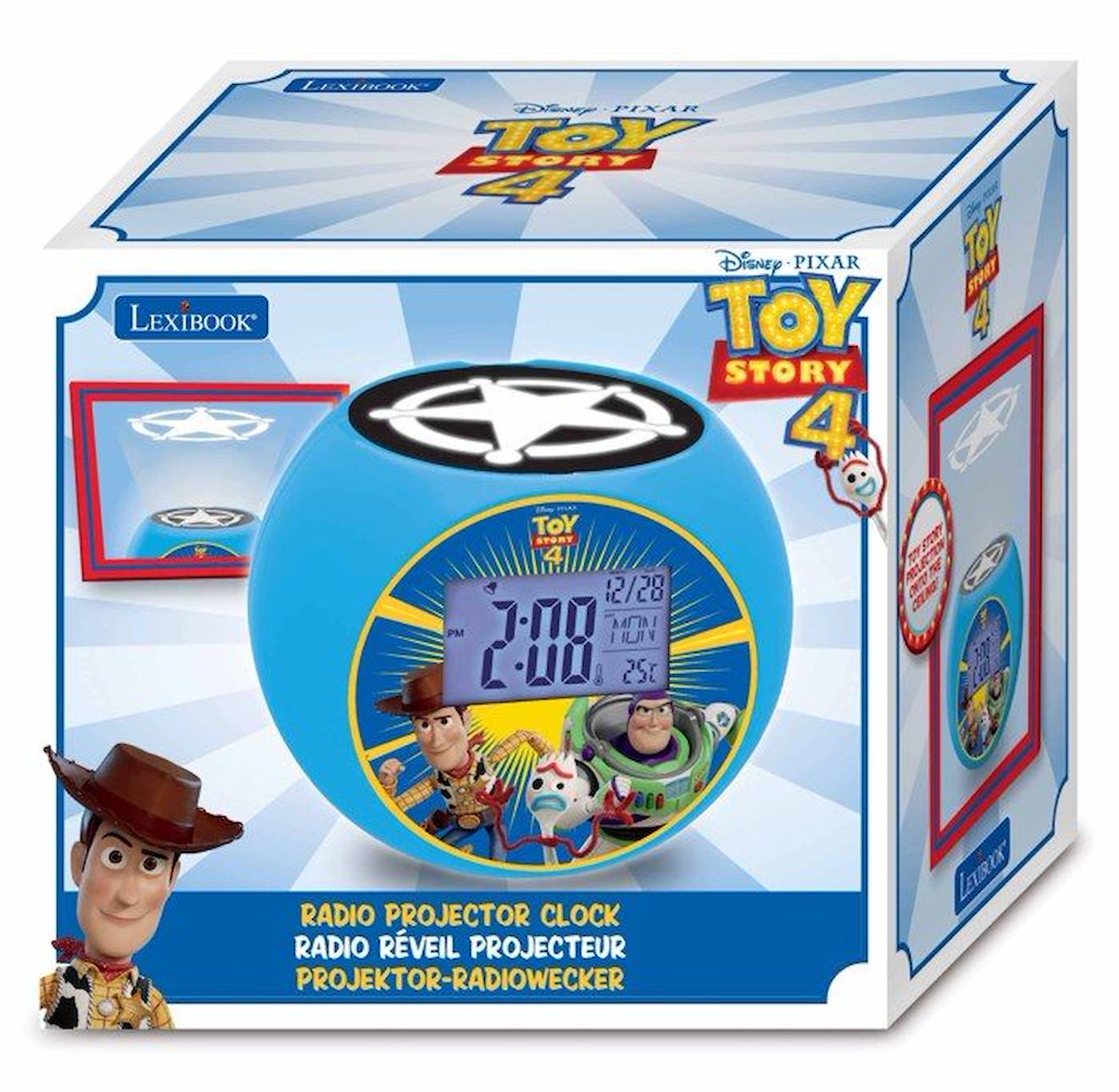 Radio Réveil Projecteur Toy Story bleu