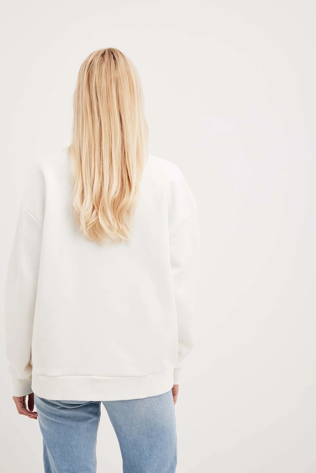 Oversize-Sweatshirt mit Aufdruck