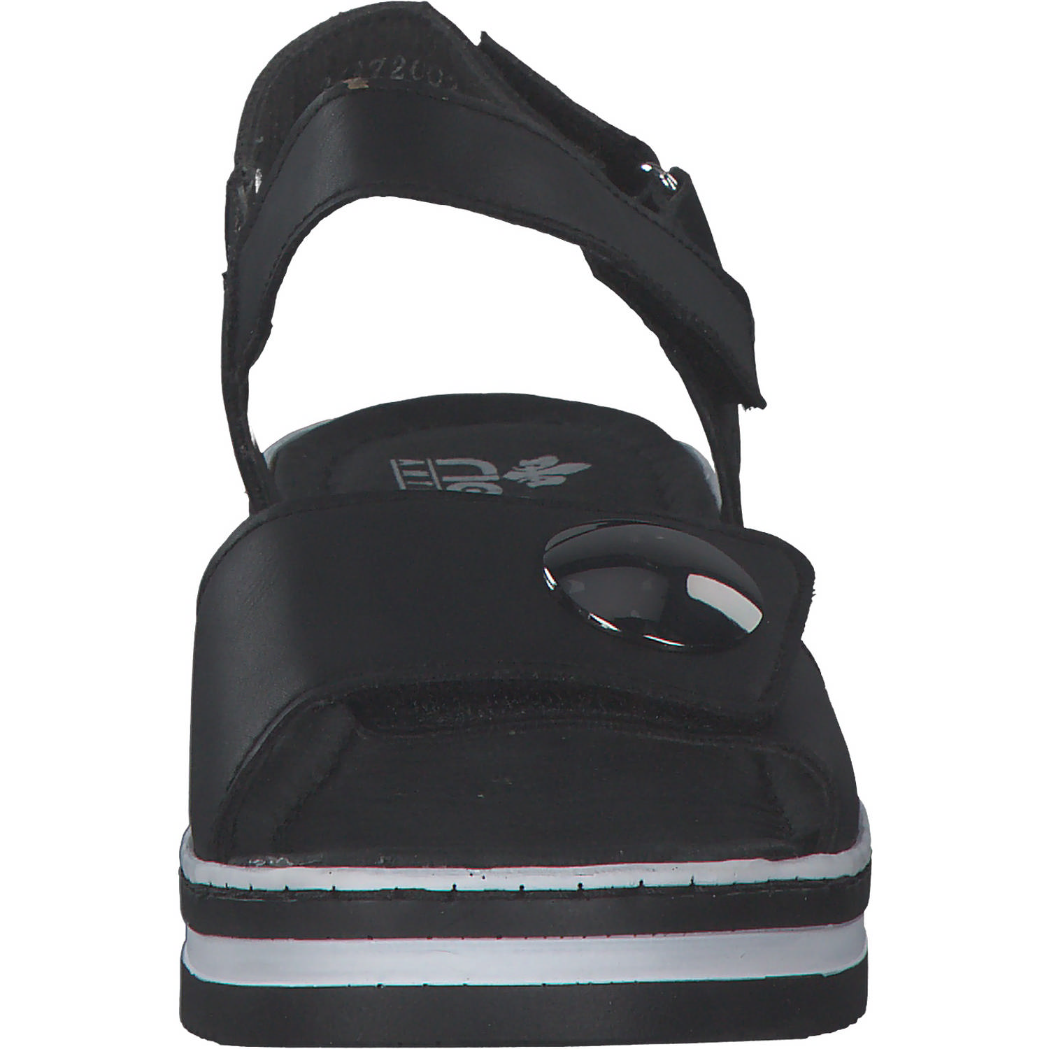 Rieker V02S8, Keilsandaletten, Damen, Schwarz