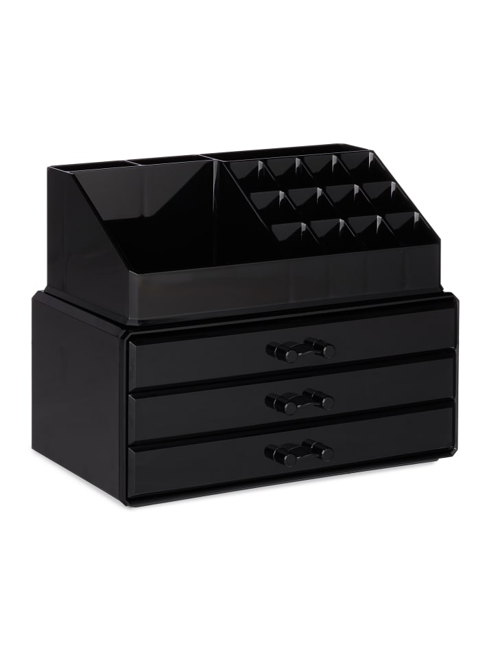 relaxdays Makeup Organizer in Schwarz günstig kaufen onesize