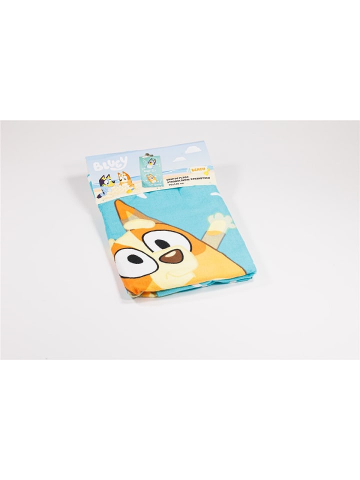 COFI 1453 Bluey Kinder Strandtuch – Weiches & schnelltrocknendes Badehandtuch in Blau günstig kaufen 70x140 cm