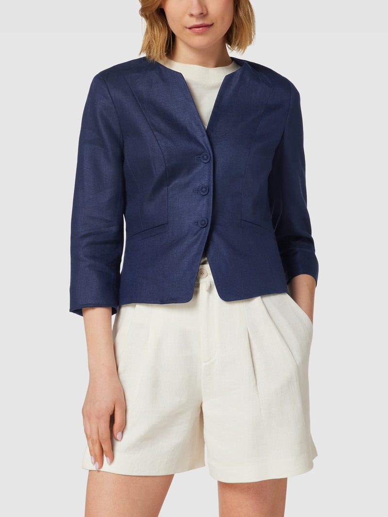 Blazer mit 3/4-Arm in marineblau
